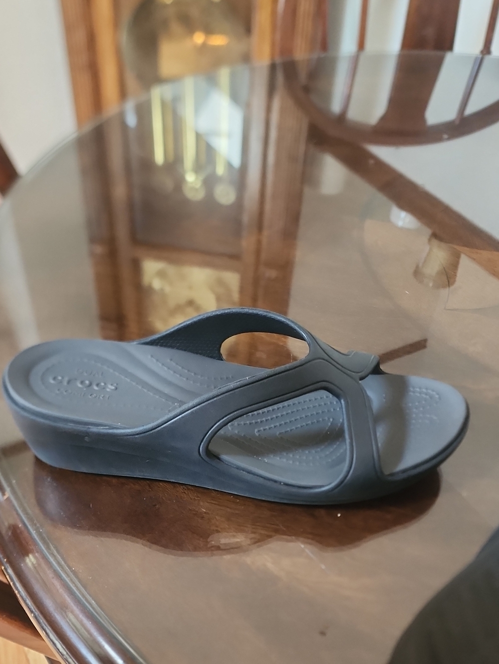 Crocs Slip On 2" Wedge Sandals Size 9 - Picture 12 of 12